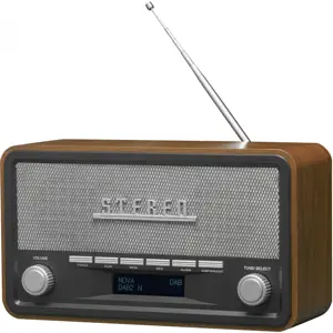 Retro DAB+/FM radio Denver DAB-18 dark wood