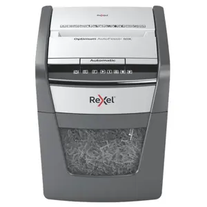 Rezač papira REXEL Optimum AutoFeed+ 50X (križno rezanje, 55 dB, 22 cm) crna, siva