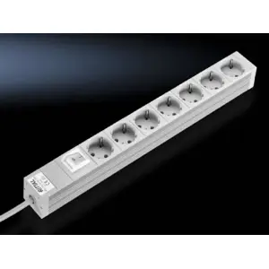 Rittal Steckdosenleiste 48,3cm 7fach mit Schalter 230V/16A