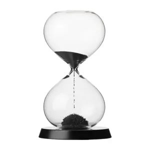 RITUALI DOMESTICI SCORRENDO Hourglass black 13.5 x 23 cm