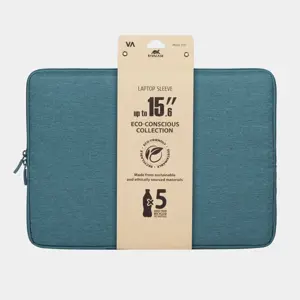 Rivacase Suzuka 7705 39.6 cm (15.6") Sleeve case Aqua colour