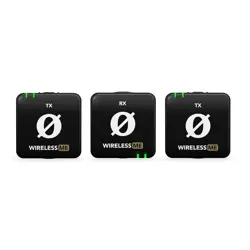 Bežični sustav mikrofona RODE Wireless ME Dual – kompaktan (crne boje), RODE model 698813014644, s dva odašiljača za dvokanalno snimanje