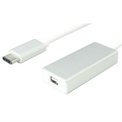 Adapter ROLINE VALUE USB-C - Mini DP, M/F