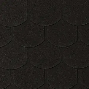 Roof tile fish scale graphite 1 piece = 0.16m2, 1 pack = 3.85m2
