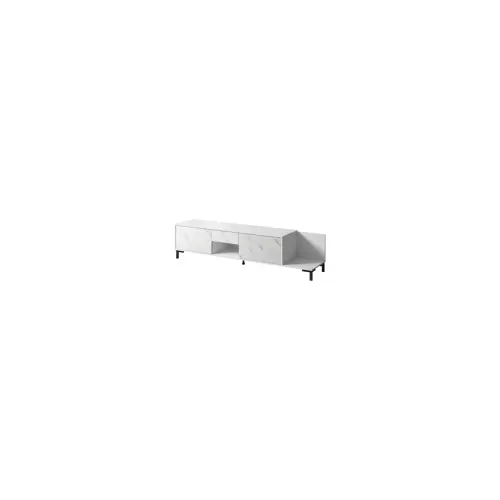 TV ormarić CAMA MEBLE MARMO 2D1S1K (195x40x47.5 cm, bijela mat, mramor bijeli)