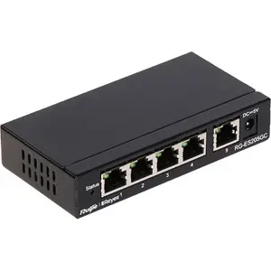 Ruijie Networks RG-ES205GC network switch Managed L2 Gigabit Ethernet (10/100/1000) Black
