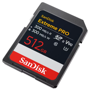 SanDisk 512GB Extreme PRO SD UHS-II V90 spominska kartica
