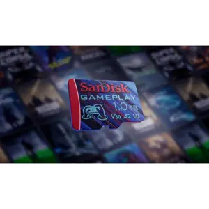 SanDisk GamePlay microSDXC UHS-I Card, 1TB Gaming microSDXC, 190MB/s, 130MB/s W, UHS-I, V30, U3, C10, RPD1
