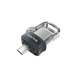 USB flash pogon SANDISK Ultra Dual m3.0 32GB (Crna, Srebrna, Prozirna, USB tip-A / Micro-USB 3.2 Gen 1)