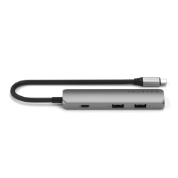 Satechi 4-in-1 USB-C Slim Multiport Adapter 4K - Space Grey