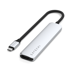 Satechi 6-in-1 USB-C Slim Multiport Adapter - Silver