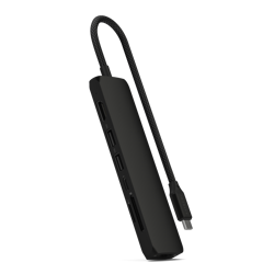 Satechi 7-in-1 USB-C Slim Multiport Adapter with Ethernet - Black