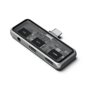 Satechi Mobile XR Hub with dual USB-C and Audio - Space Gray