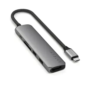 Satechi ST-P6SM interface hub USB Type-C 10000 Mbit/s Grey