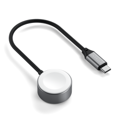Satechi USB-C Magnetic Fast-Charging Cable for Apple Watch - Space Gray