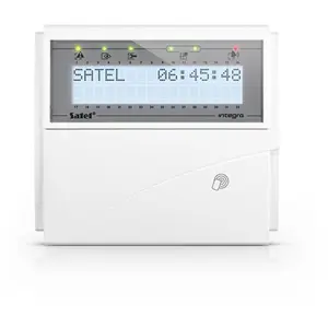 SATEL LCD keypad (white backlight, 125 kHz proximity card reader) INT-KLCDR-W