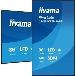 Screen IIYAMA 217cm (85.6") 2xHDMI+3xDP+2xUSB