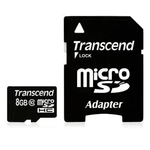 SD microSD Card   8GB Transcend SDHC Class10 w/adapter