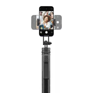 Selfie Stick CELLULARLINE, Max quadripod, Bluetooth, Crni