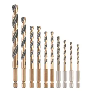 Set od 10 heksagonalnih svrdla, DEWALT, Black and Gold (crna i zlatna)