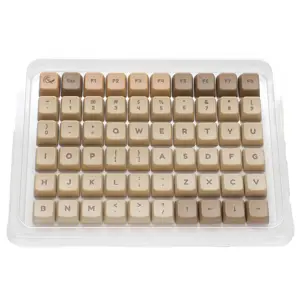 Set tipkovničkih tipki DUCKY BOBA PBT Dye Sublimation Set - 133 Keycaps (boja: boba, PBT, sublimacija boje)