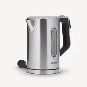 Severin 3418000 electric kettle 1.7 L 3000 W Black, Stainless steel