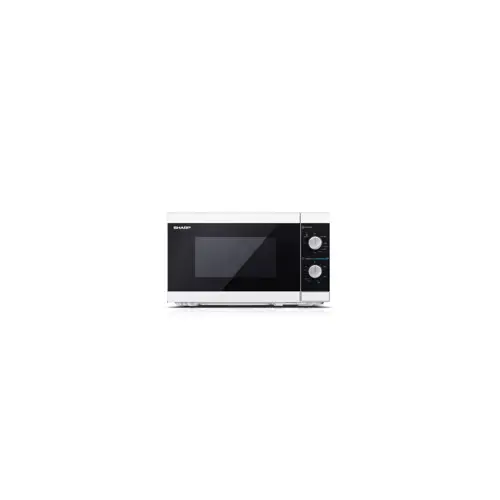 Mikrovalna pećnica SHARP YC-MG01E-W (Grill funkcija, 20 L, 800 W, Crna, Bijela)