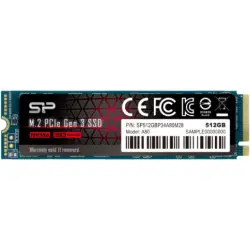 Silicon Power A80 512GB SSD M.2 2280 PCIe NVMe Gen3x4, DRAM cache