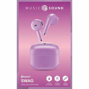 Slušalice CELLULARLINE, MUSIC SOUND Swag, Bluetooth, In-Ear, TWS, Violet