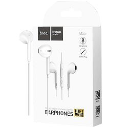 Slušalice HOCO M55 Memory Sound bijela (žične, 3.5mm, s mikrofonom, 1.2 met)