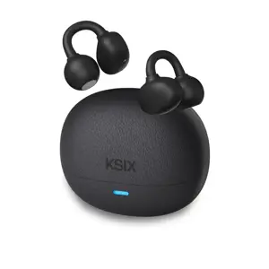 Slušalice KSIX ClipON, USB-C,  4h + 15h, crne