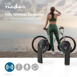 Slušalice NEDIS HPBT5053BK, bežične, bluetooth, crne