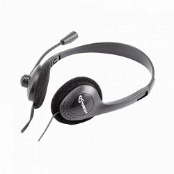 Slušalice s mikrofonom stereo SBOX HS-201 crne