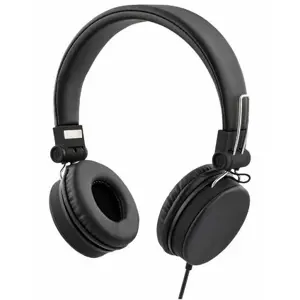 Slušalice STREETZ HL-W200 crne (microphone, 1-button, 1,5m)