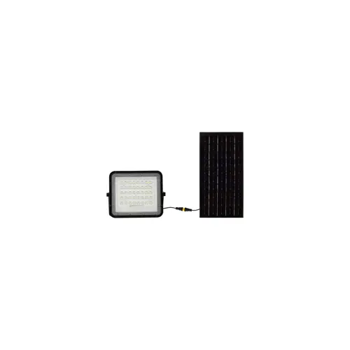 Projektor sa solarnim LED svjetlom V-TAC VT-80W (10W, daljinski upravljač, automatski, tajmer, IP65, 4000K, 800lm, crna)