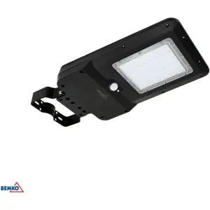 SOLARNA OPRAWA ULICZNA LED BEMKO SOLGER 20W 3000LM 3000/4000/6000K IP65 CZARNA CZ. PIR