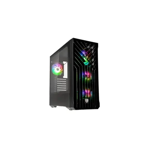 Srednje kućište za računalo Kolink Unity Cascade ARGB (crno, srednje veličine, ARGB osvjetljenje)