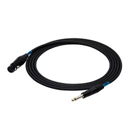 Kabel za audio uređaje SSQ XZJM10 - Jack mono - XLR ženski kabel, 10 metara (crna)