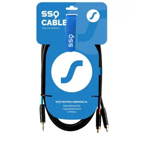 SSQ MIJRCA3 SS-1423 Cable Mini Jack Stereo 3,5 mm - 2x RCA 3 m Black