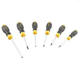 ST. SCREWDRIVERS 6pcs. C/GRIP (4PŁ+2PH)