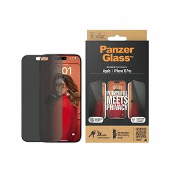 Staklo zaštitno PANZERGLASS za iPhone 15 Pro Ultra Wide Fit Privacy