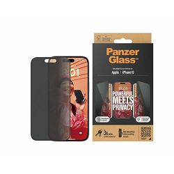 Staklo zaštitno PANZERGLASS za iPhone 15 Ultra Wide Fit Privacy