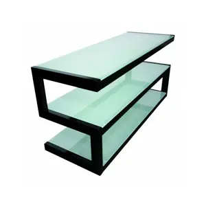 Stalak za HI-FI komponente NORSTONE ESSE AV crni/frosted 1100 mm