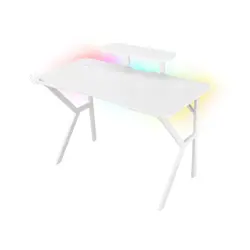 Stol za igranje GENESIS GAMING Tisch HOLM 320 RGB (120cm x 75cm, bijela boja)