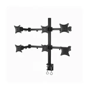 Stolni stalak za monitor SBOX LCD-352/6 (13-24", nagib ± 90°, okret ± 90°, rotacija ±180°, 6 monitora)