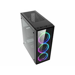 Računalo NEON Gamer Battelship 36B (AMD Ryzen 5 3600, 8GB RAM, 250GB SSD, NVIDIA GeForce RTX 3050, FreeDOS) crno