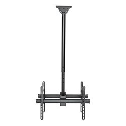 Nosač za TV stropni DELTACO OfficeTelescopic ARM-0404 (37"- 70", do 45 kg po zaslonu, nagib +5°/-20°, zakret +180° /-180°, za dva zaslona)