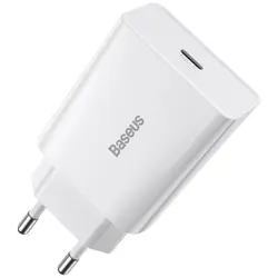 Strujni punjač BASEUS Speed Mini, 20W Fast Charging, USB-C, bijeli