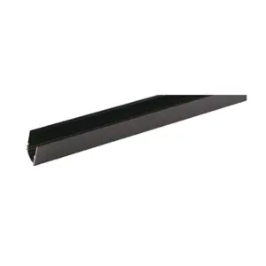 Surface-mounted 48V V-TAC Rail 200cm Aluminum Black (includes grille and caps) VT-6129