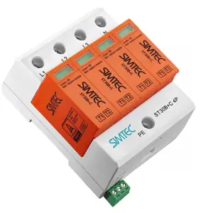 Surge Protector T1+T2 B+C 4P 4M 30/60KA 1.5KV SIMTEC